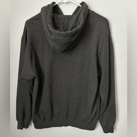 Illinois Fighting Illini pullover Gray Hoodie Orange Logo Section Majestic M - Picture 5 of 5